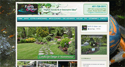 Desktop Screenshot of earth-n-waterlandscapes.com