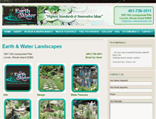 Tablet Screenshot of earth-n-waterlandscapes.com